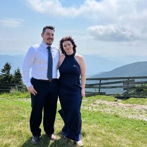 Elegant Navy Blue Halter Dress